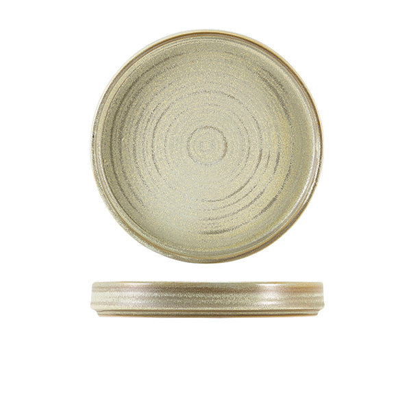 Terra Porcelain Matt Grey Presentation Plate 20.5cm