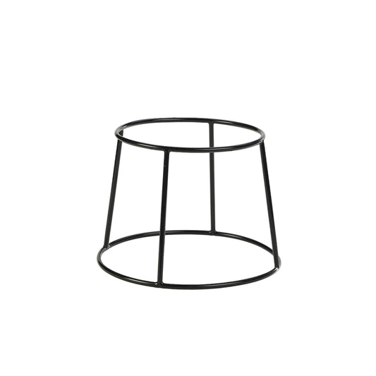 Genware Black Anti-Slip Round Buffet Riser 18cm