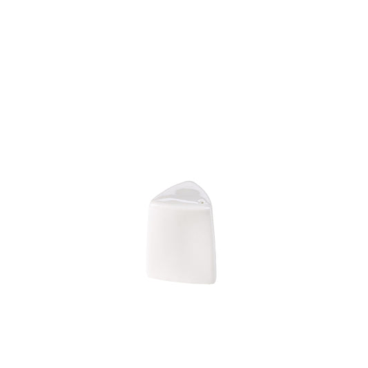 Genware Porcelain Triangular Salt Shaker 6cm/ 2.5"
