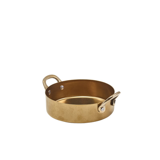GenWare Gold Vintage Steel Mini Casserole Dish 12.25 x 3.5cm