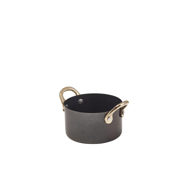 GenWare Black Vintage Steel Mini Casserole Dish 9 x 5.25cm
