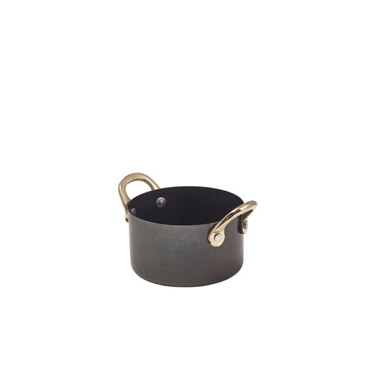 GenWare Black Vintage Steel Mini Casserole Dish 9 x 5.25cm