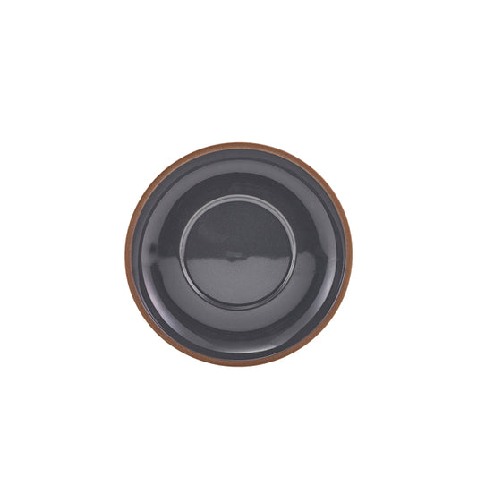 GenWare Kava Dark Grey Stoneware Saucer 16cm