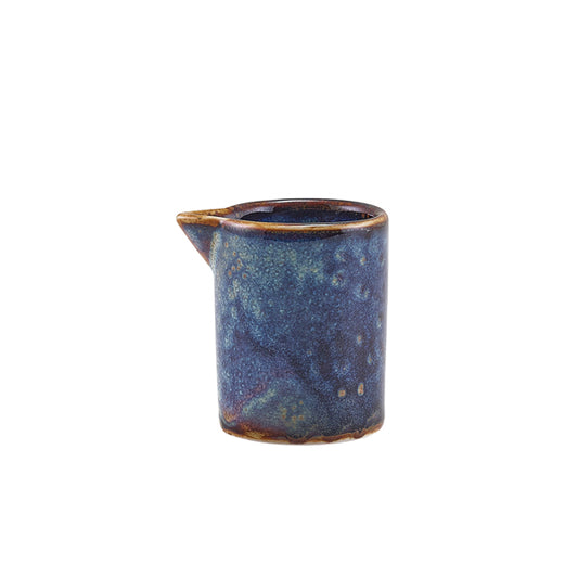 Terra Porcelain Aqua Blue Straight Sided Jug 5cl/ 1.75oz