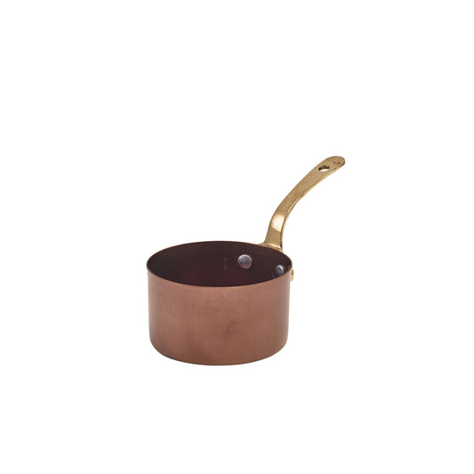 GenWare Copper Vintage Steel Mini Sauce Pan 9 x 5.25cm