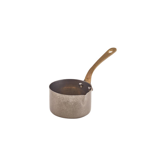 'GenWare Vintage Steel Mini Sauce Pan With Lip 7.8 x 4.5cm***Pack of 6***