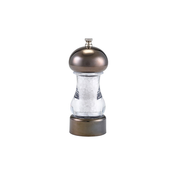 GenWare Gun Metal & Acrylic Salt/ Pepper Grinder 14cm