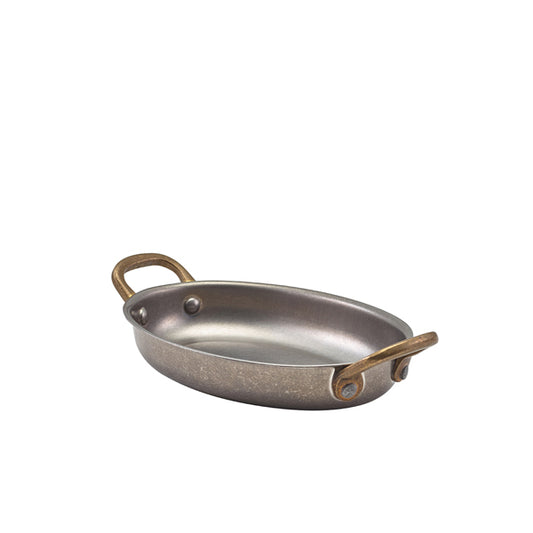 GenWare Vintage Steel Oval Dish 16.5 x 12.5cm