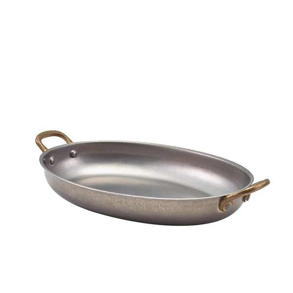 GenWare Vintage Steel Oval Dish 24.5 x 17.5cm
