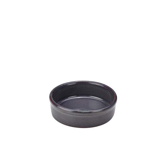 Rustic Stoneware Blue Tapas Dish 10cm