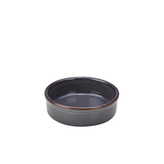 Rustic Stoneware Blue Tapas Dish 14.5cm