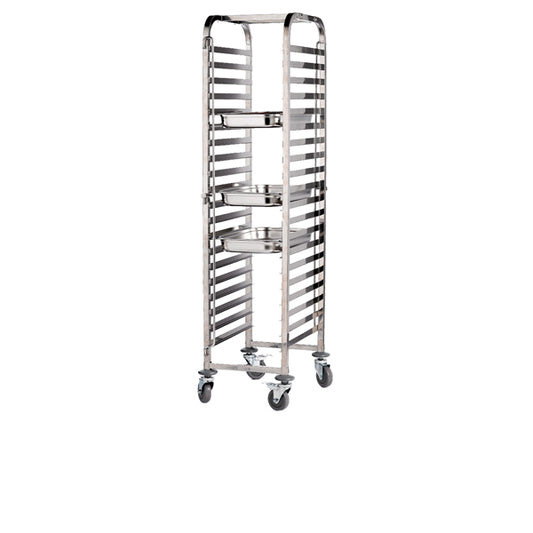 St/St. Gastronorm 1/1 Trolley 20 Shelves