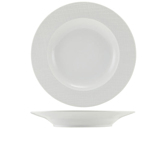 Incise Porcelain Lavara Winged Pasta Bowl 28.5cm