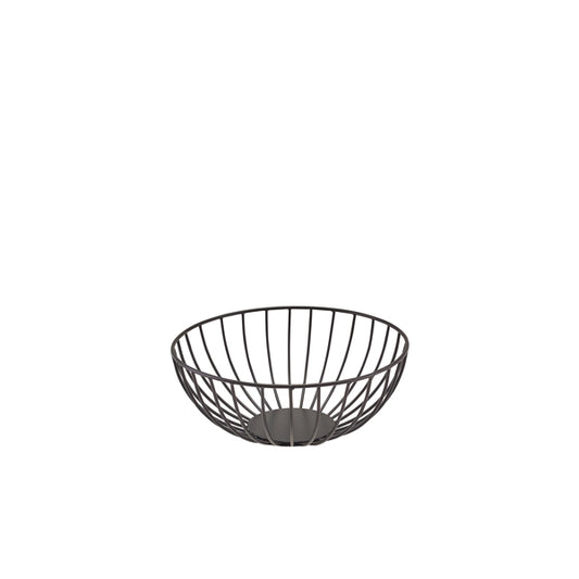 GenWare Round Black Wire Basket 20 x 8cm