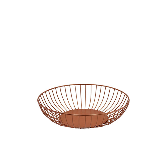 GenWare Round Copper Wire Basket 27 x 7cm
