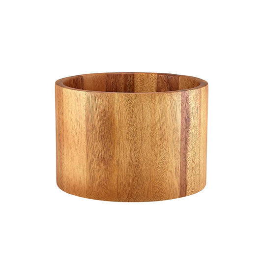 GenWare Acacia Wood Straight Sided Bowl 22.5 x 15cm