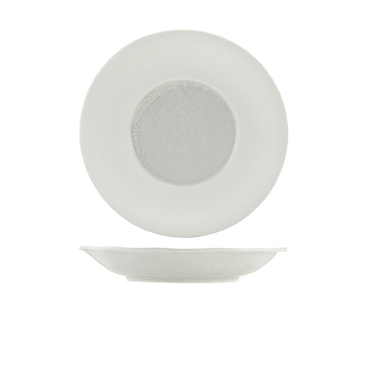 Incise Porcelain Lustre Deep Winged Plate 26cm