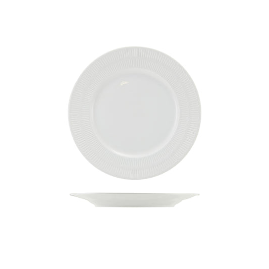Incise Porcelain Solara Winged Plate 20cm