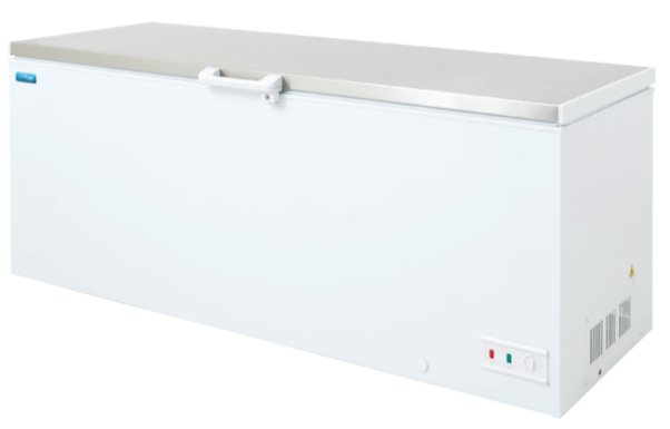 UNIFROST CF501 CHEST FREEZER STAINLESS STEEL LID 435LTR 1535*740*825  3FEET/3ROLLERS