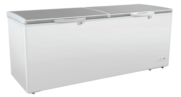 UNIFROST CF601 CHEST FREEZER STAINLESS STEEL SPLIT  LID 561LTR 1930*710*825  6ROLLERS
From April 2024